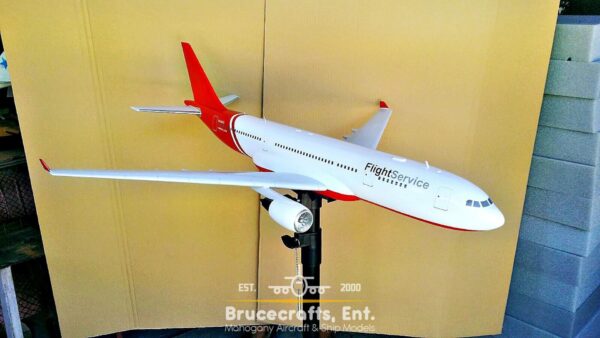 Model of Airbus A330-200 with detailed craftsmanship.